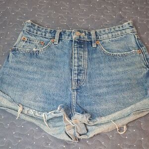 ZARA Women's Blue Denim Shorts size 2